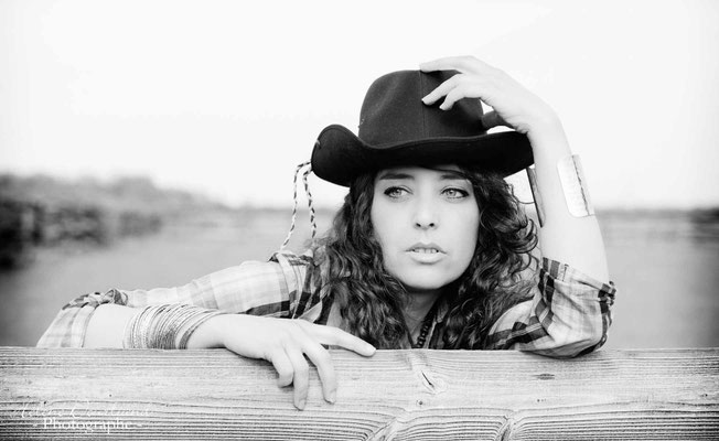 shooting photo femme ambiance cow girl Yvelines