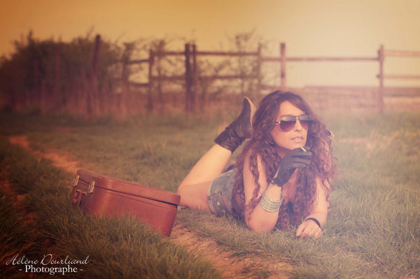 shooting photo en extérieur en fin de journée