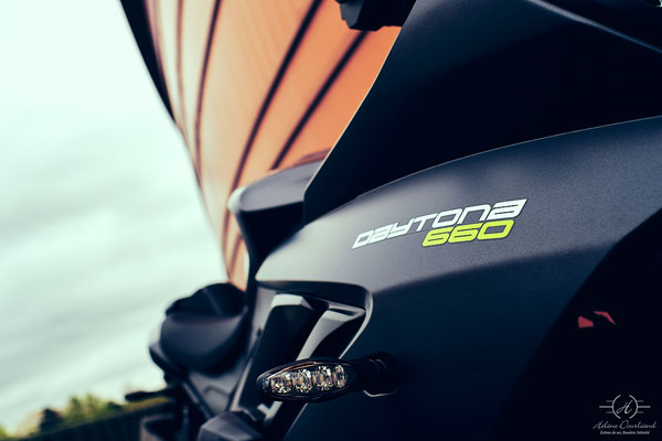 shooting lifestyle pour la nouvelle Daytona 660
