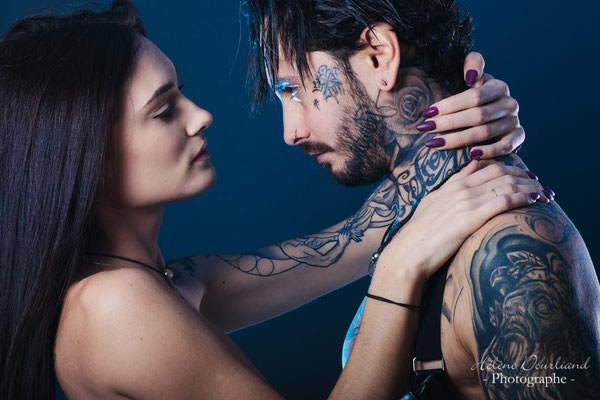 photo de couple tatoué