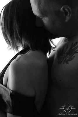 séance photo couple en NB à Chartres