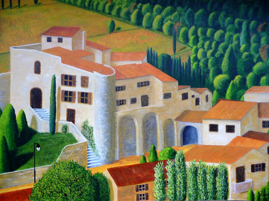Aubegnas en Ardeche, 2015  60x80     