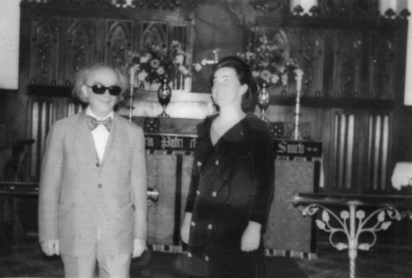 Jean Langlais et Claude Dubois-Guyot, en concert le 23 Juillet 1972 (coll. C.Dubois-Guyot)