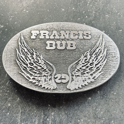 Gürtelschnalle, in Handarbeit gefertigt für die Musikerin Francis Bub. - schnallenkunst