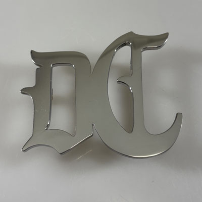 Gürtelschnalle aus Edelstahl, ausgeschnitten aus massivem Material, individuell nach Kundenwunsch angefertigt. - Schnallenkunst