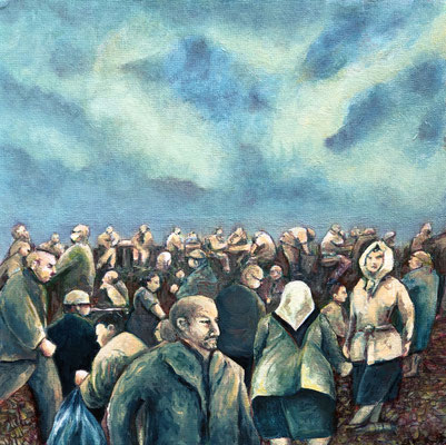 ALBANIEN Acryl auf Leinwand - 40 x 40 cm