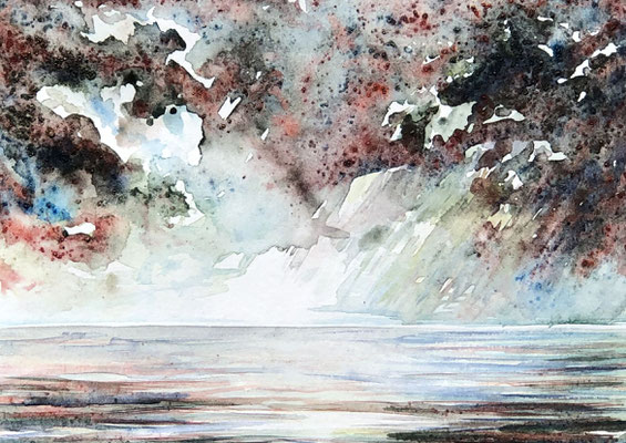 SENNEN II Aquarell auf Papier - 14,5 x 21 cm