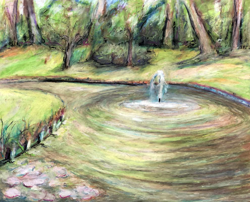 TER CROMBRUGGHE 1, Pastell auf Papier - 44 x 54 cm