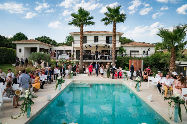 cérémonie laïque piscine villa 