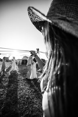 photo jeu mariage bouquet