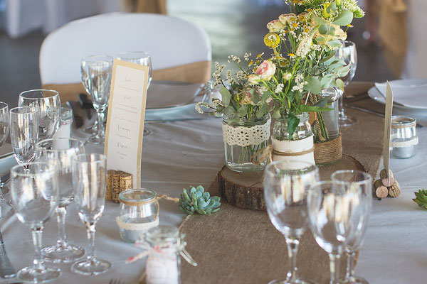 décoration table mariage champêtre