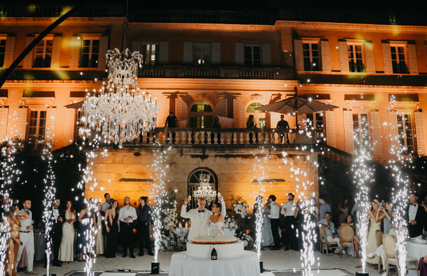 Fraisier géant mariage luxe château 