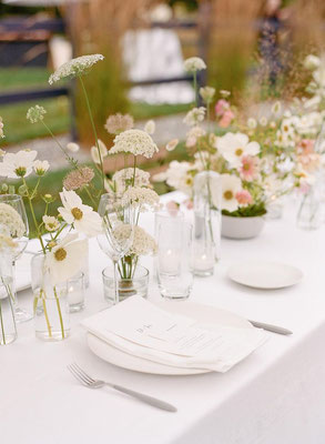 décoration florale mariage minimaliste