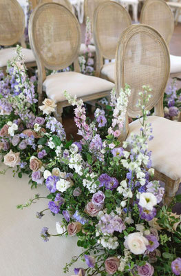 Décoration Mariage inspiration Bridgerton lilas