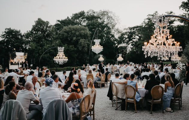 Scénographie Mariage dîner sous les étoiles