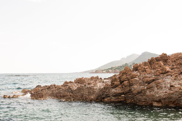 Côte d'Azur roches rouges massif de l'Estérel 