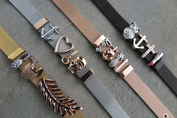 Charms mesh armband shop
