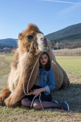 Anna / Achmed, photo: Anna Grünauer, Kamele Österreich