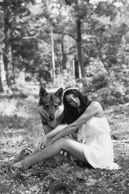 Photoshooting mit Wolfshund, Anna Grünauer Photography 