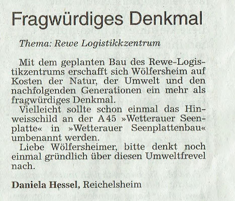 Wetterauer Zeitung, 31. Oktober 2018