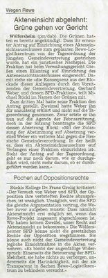 Wetterauer Zeitung vom 16. Februar 2019