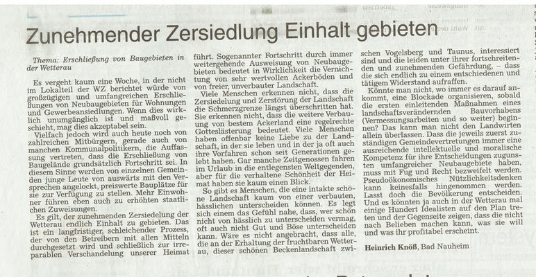 Wetterauer Zeitung, 3.2.2018