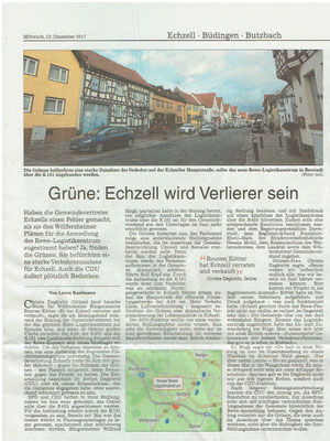 Wetterauer Zeitung, 13.12.2017