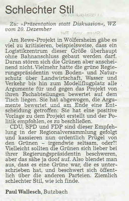 Wetterauer Zeitung, 29. Dezember 2018