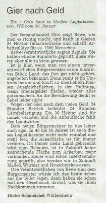 Wetterauer Zeitung vom 2. Februar 2019