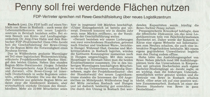 Wetterauer Zeitung, 14. November 2018