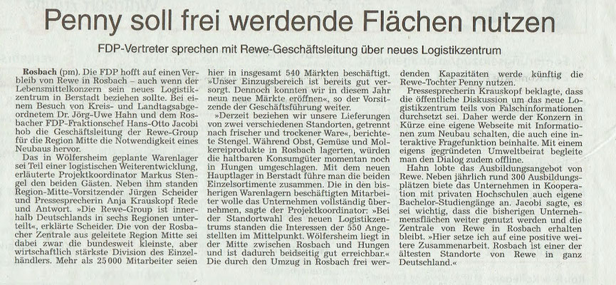 Wetterauer Zeitung, 14. November 2018