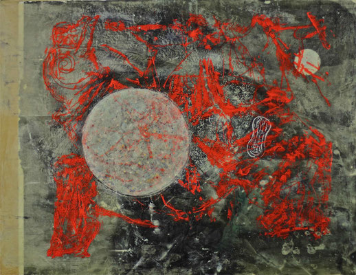 "Basislager (mit J.S.Bach)", 2011, 98 x 125 cm