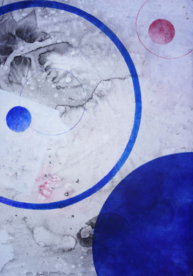 Blue Planet 100 x 70 cm Acryl/Acryltusche auf Karton