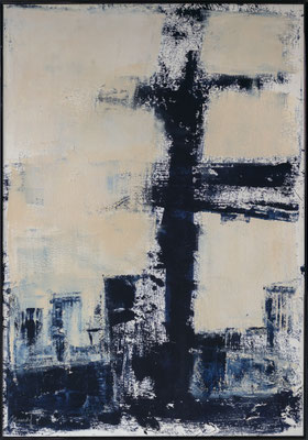 Bild ohne Titel 100 x 70 cm Mischtechnik, Acryl, Linoldruck