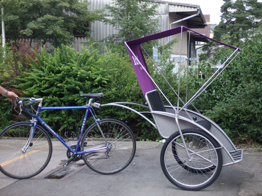 metallisch 6 Rikscha mit Verdeck