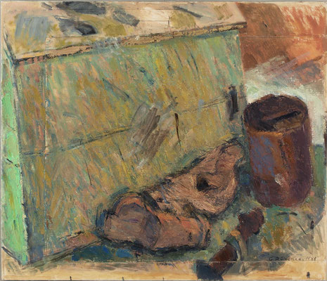 Kiste mit Objekten, 1988