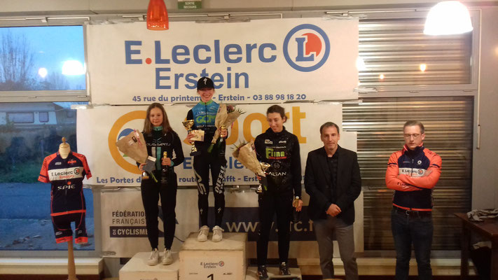 Maurane Garbellotto (3ème dame) Championnat d'Alsace de Cyclo-cross - Erstein (67) 27 novembre 2022