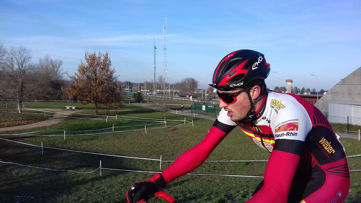 Alexandre Bauer - 3ème senior - Championnat Régional FSGT de Cyclo-cross - Cyclo-cross du Bief de Niffer (68) - 03 décembre 2023 -