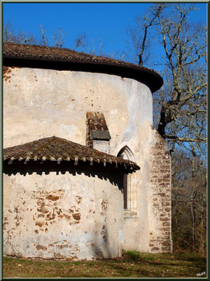 Eglise St Michel du Vieux Lugo à Lugos (Gironde) : façade Sud, le choeur 