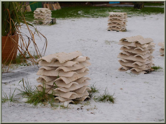 Tuiles en habit neigeux