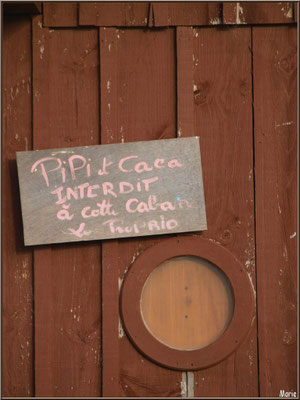 Consigne humoristique : il faut respecter les lieux !