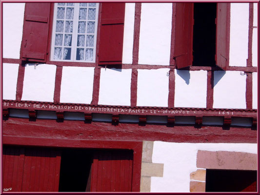 Aïnoha : vieille maison basque de 1641 (Pays Basque français)
