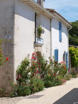 Ruelle et maisons à Talmont-sur-Gironde (Charente-Maritime) 