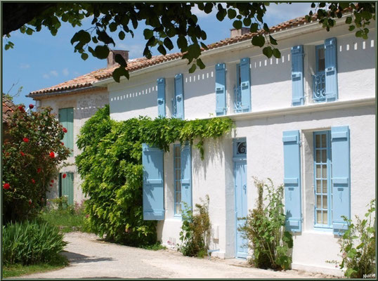 Ruelle et maison à Talmont-sur-Gironde (Charente-Maritime) 