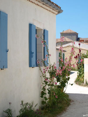 Ruelle et maisons à Talmont-sur-Gironde (Charente-Maritime) 