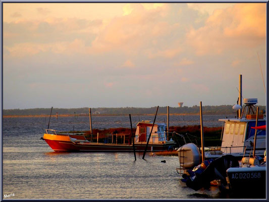 Dernier rayon du soleil à l'entrée du port