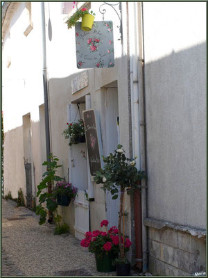 Ruelle et boutique à Talmont-sur-Gironde (Charente-Maritime) 