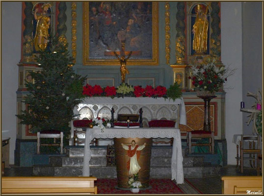 Décoration autel Noël 2012