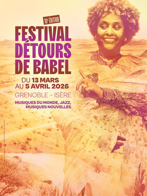 Visuel de l'affiche du festival Détours de Babel 2026