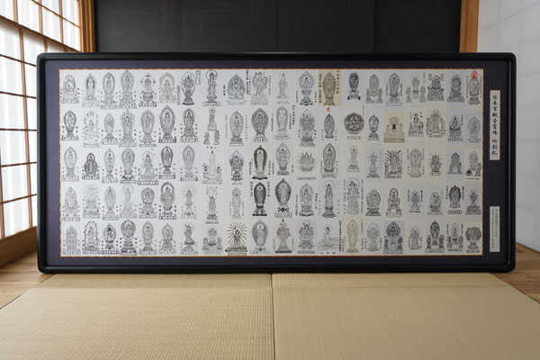 四国八十八ヶ所・御影札(お札)｜額装(和額) - 松月堂栗田表具店